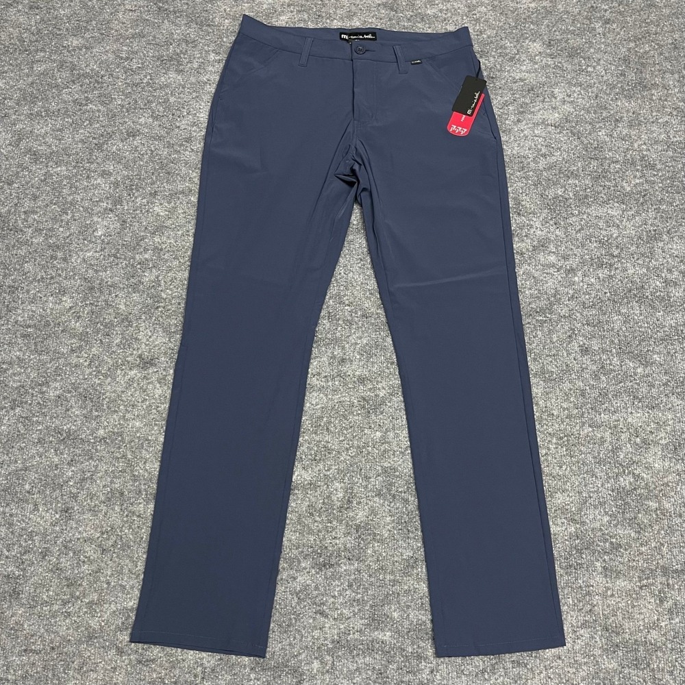 Travis Mathew Pants Men 32 Blue Nights Majestic X Players Golf Stretch Light NEW